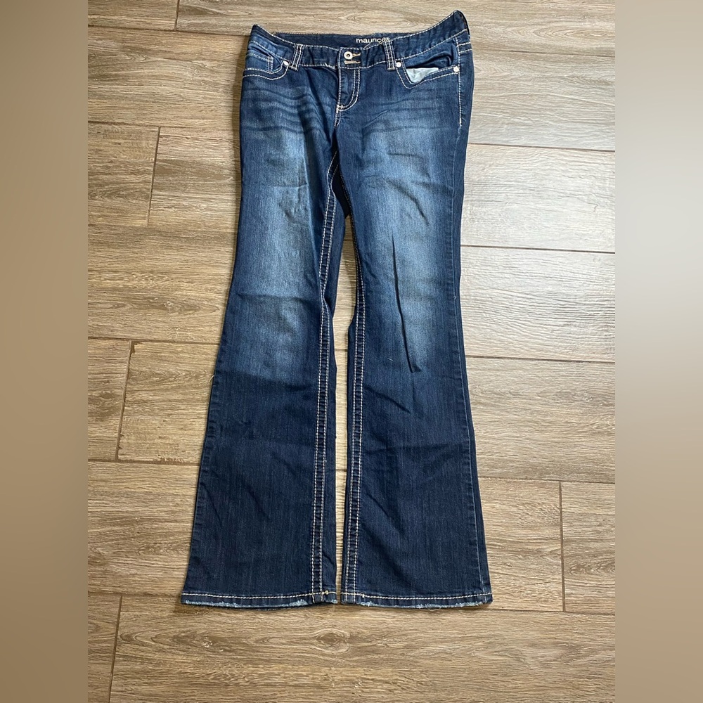 Maurices 7/8 Regular Embellished Boot Cut Jeans - Picture 2 of 9